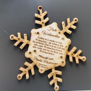 Weihnachtsstern Holz 8 Stk