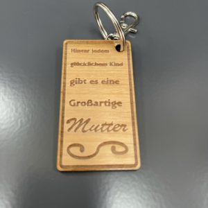 Schlüsselanhänger Großartige Mutter mit Karabinerhaken