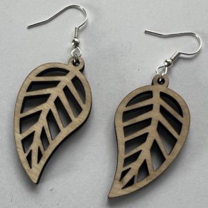 Holz Ohrring Leaves