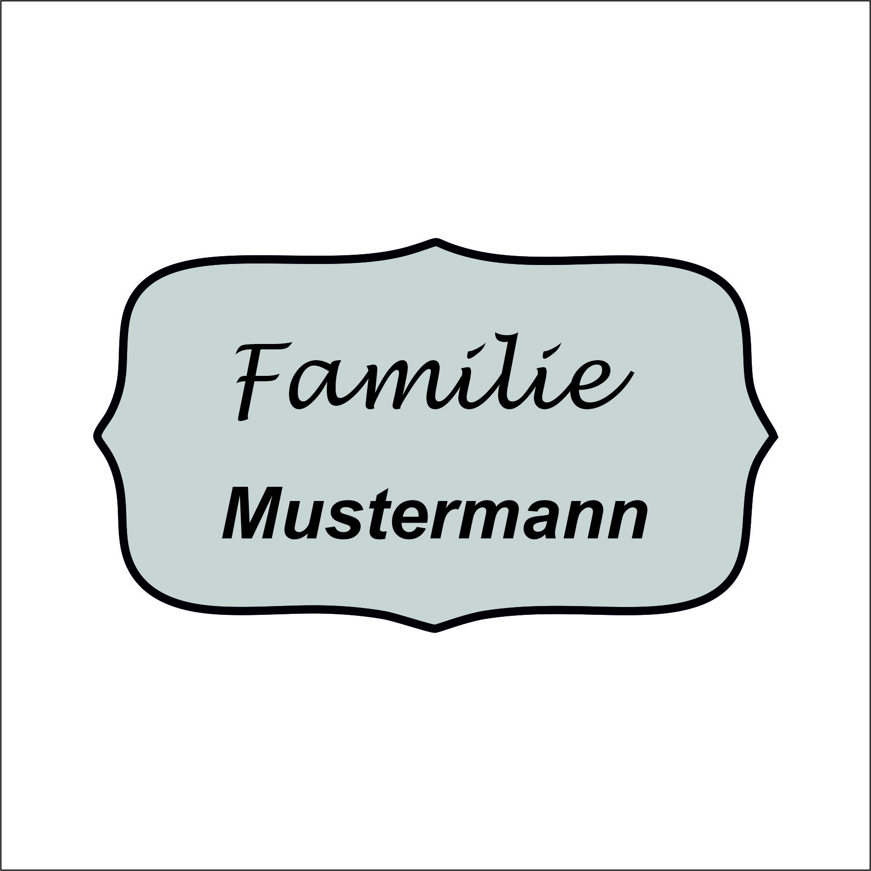 Türschild in verschiedene Farben 70x40mm
