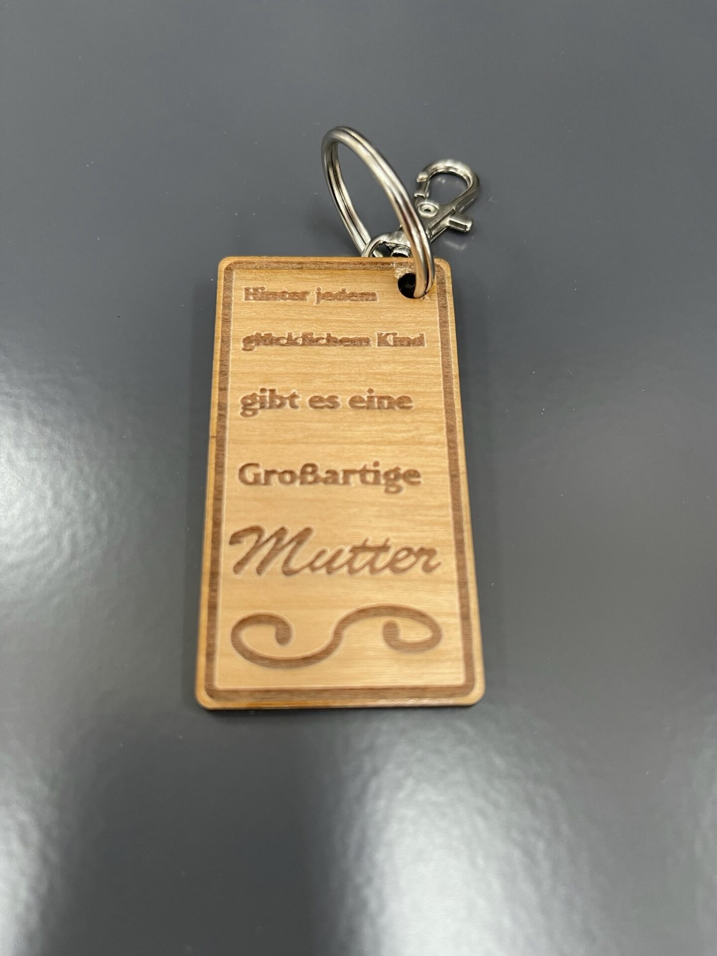 Schlüsselanhänger Großartige Mutter mit Karabinerhaken