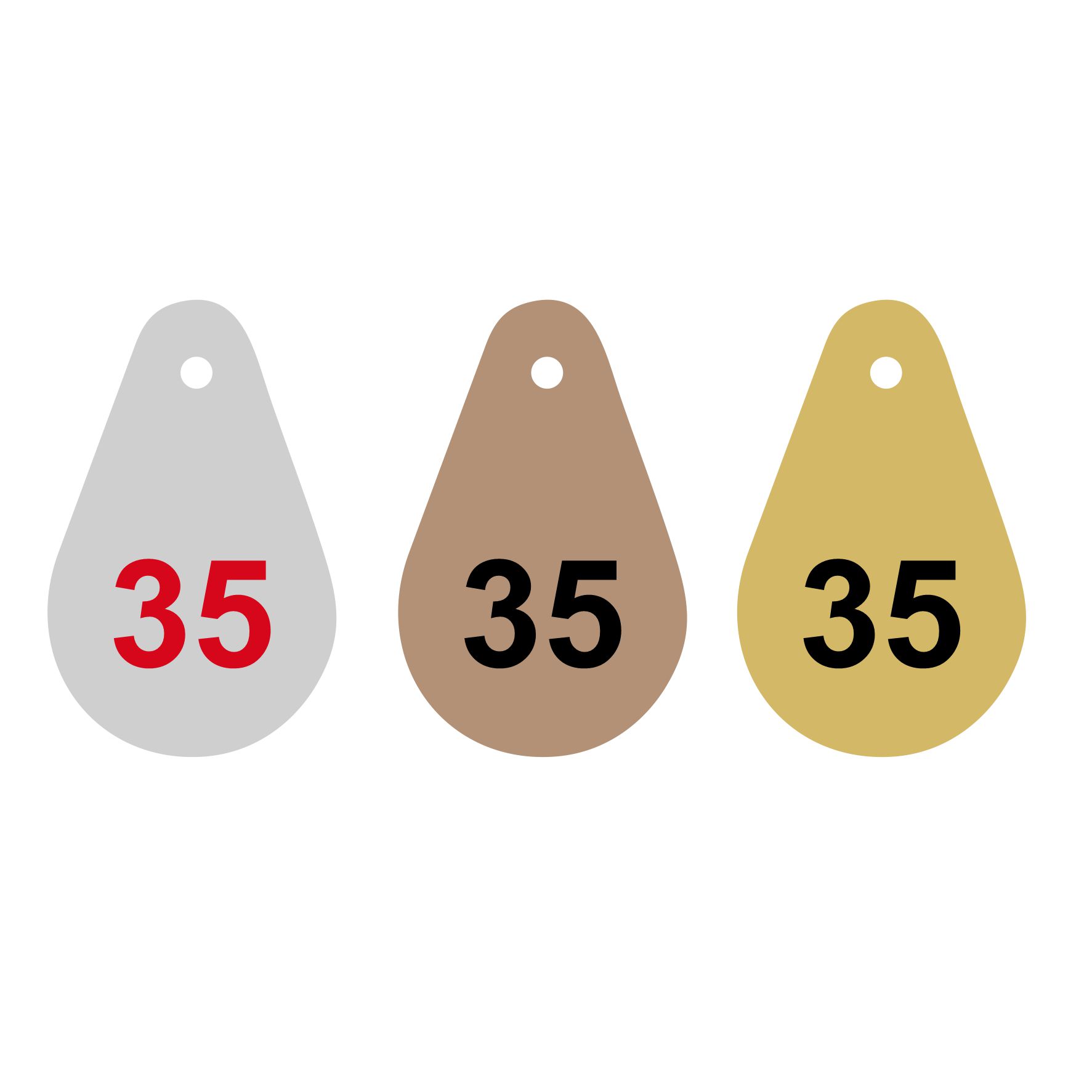Kunststoff Schlüsselmarke 30×47 mm NEU | verschiedene Farben