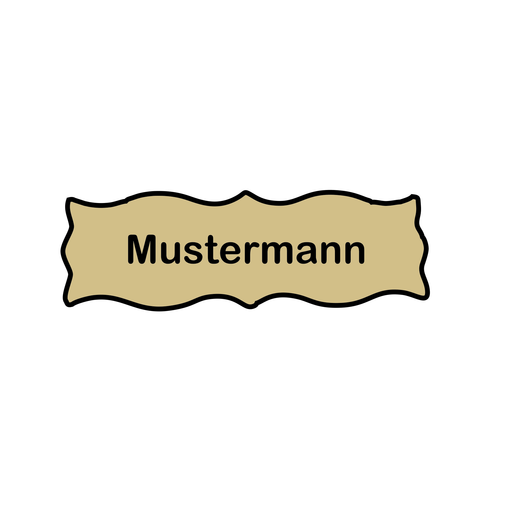 Türschild in verschiedene Farben 125x40mm