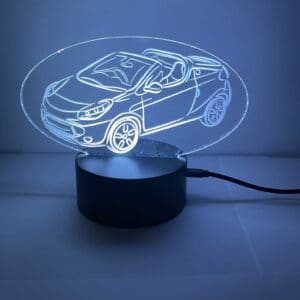 Cabrio 3D Nachtlicht Acryl Tischlampe